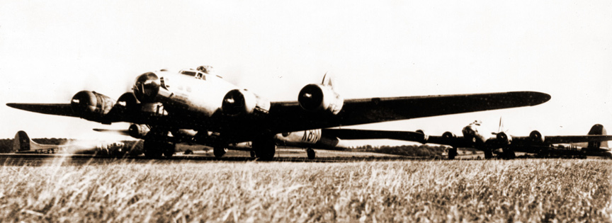 602nd's Evans' K8-M and 398th Readying for Takeoff - 26 September 1944